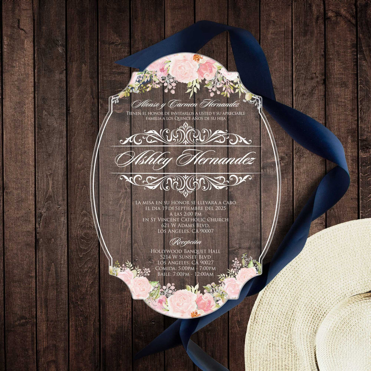 Acrylic Quinceañera Mirror 02