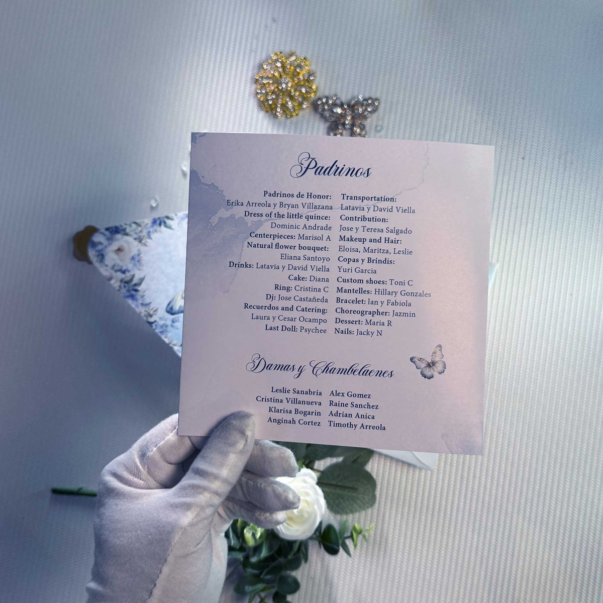 Quinceañera Deluxe Butterfly Blue