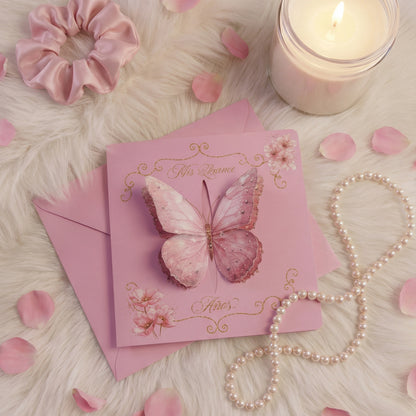 Quinceañera Deluxe Butterfly Pink