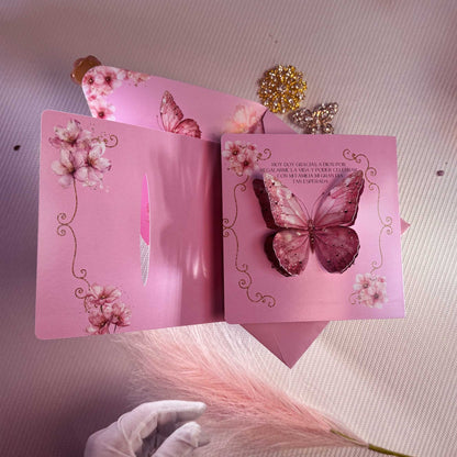Quinceañera Deluxe Butterfly Pink