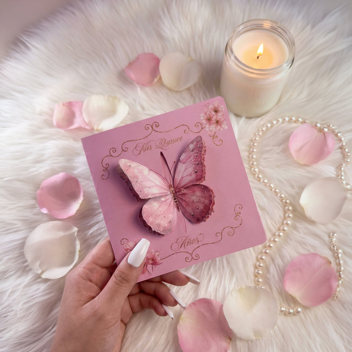 Quinceañera Deluxe Butterfly Pink