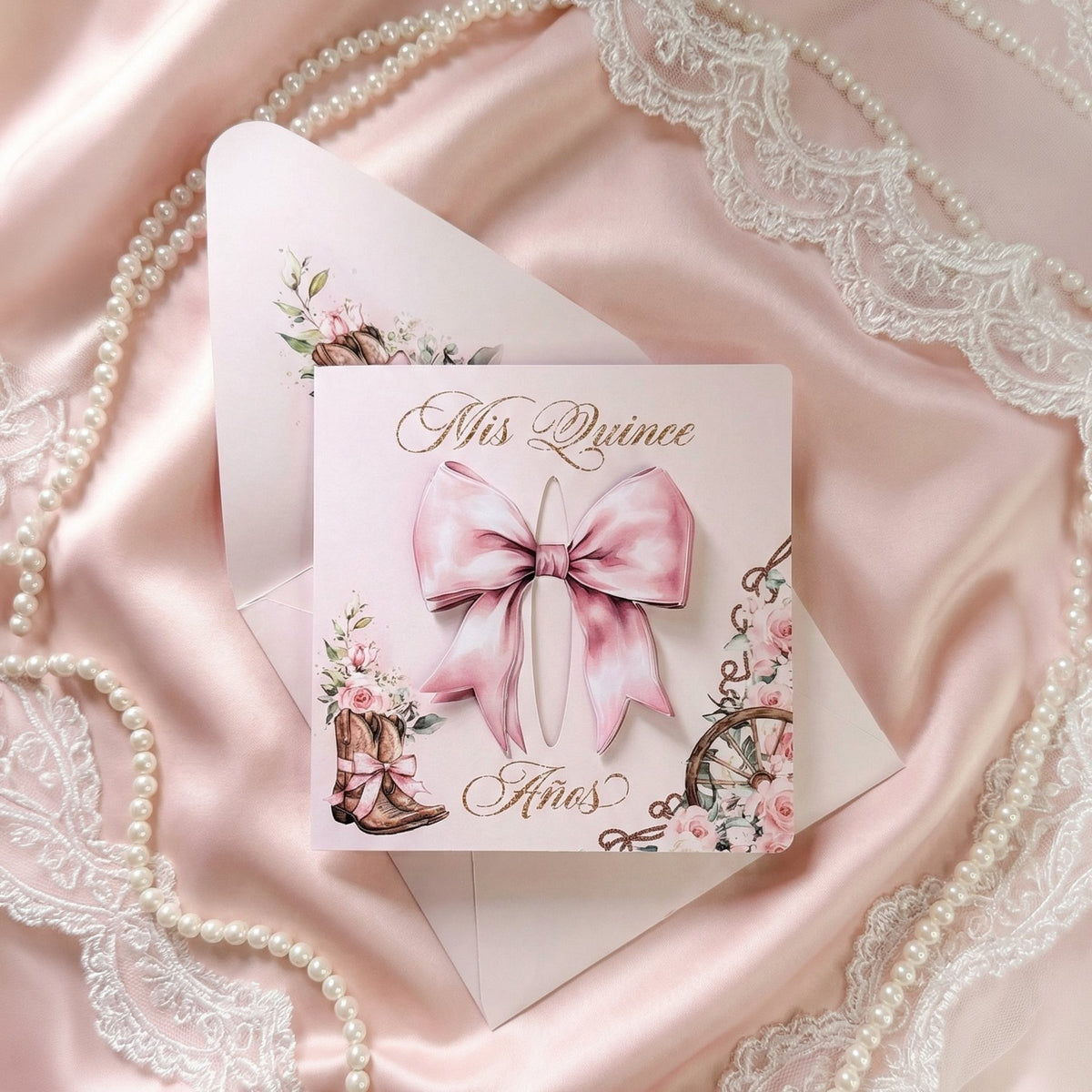 Quinceañera Deluxe Western Blush Coquette