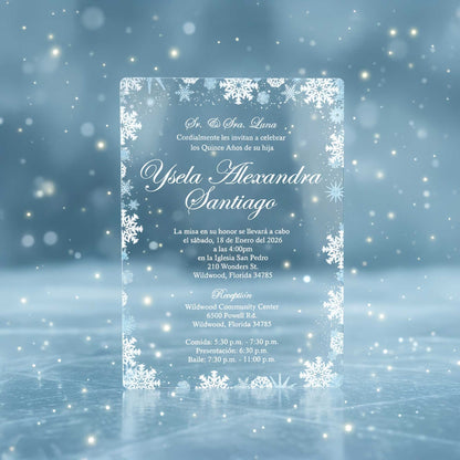 Acrylic Quinceañera Classic 5"x7" 04 Winter